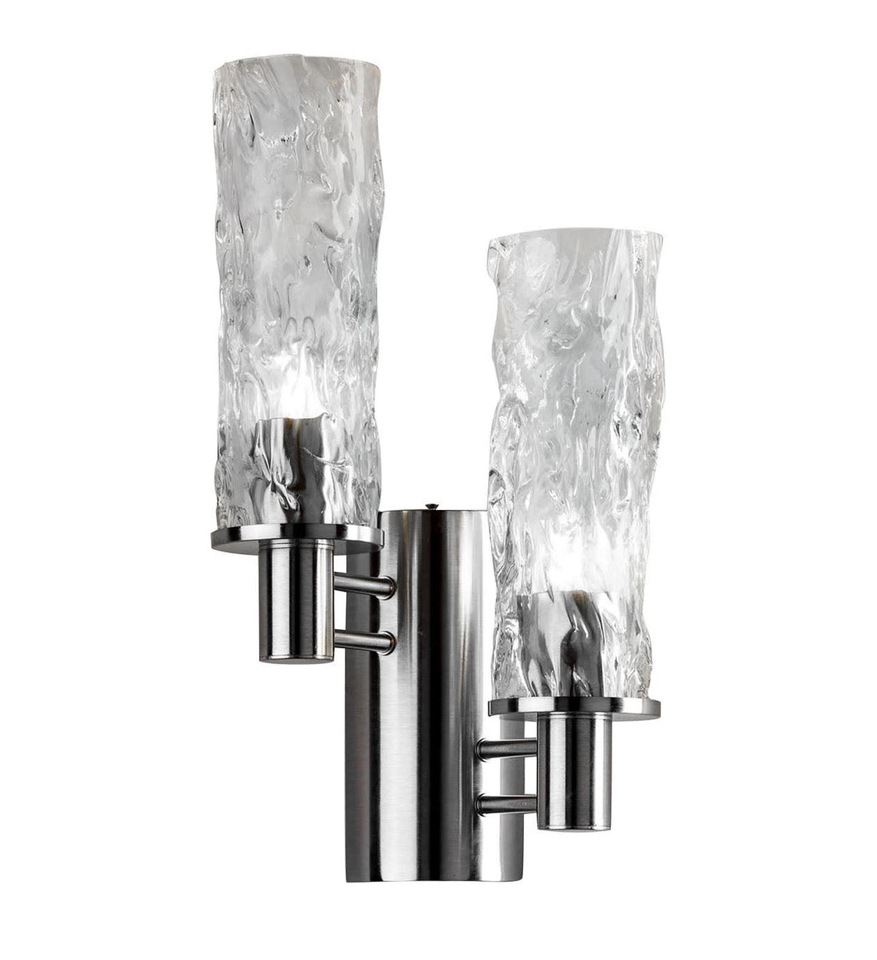 Vertical Blown Glass Wall Sconce