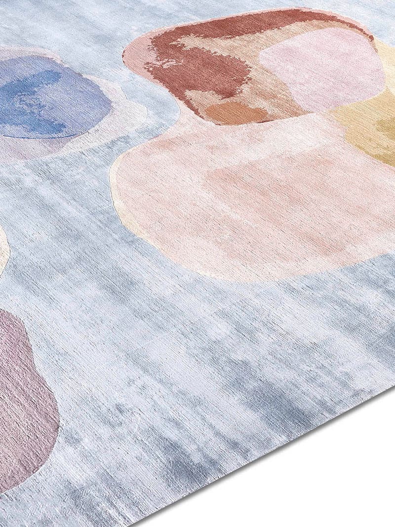Pastel Hand-Woven Rug ☞ Size: 122 x 183 cm