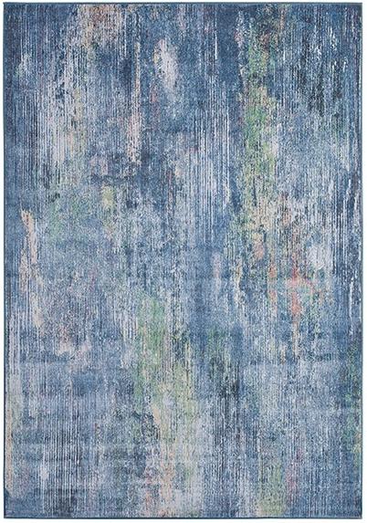 Malisia Abstract Blue Multi Rug ☞ Size: 200 x 290 cm