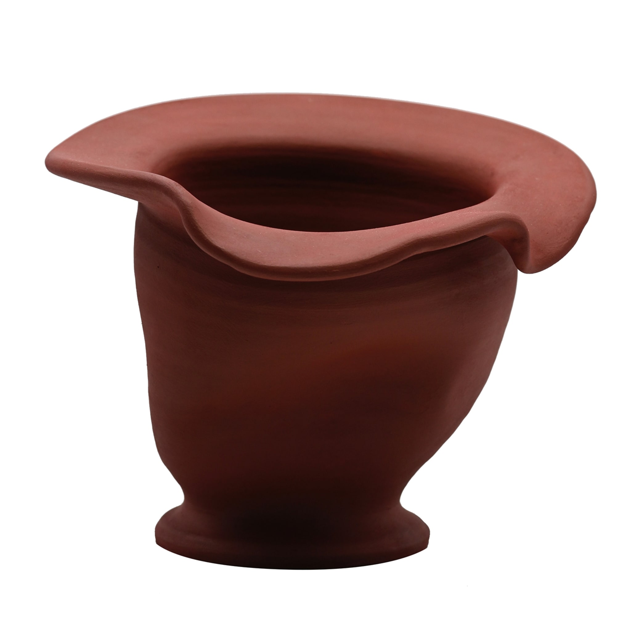 Burgundy Hand Sculptured Vase