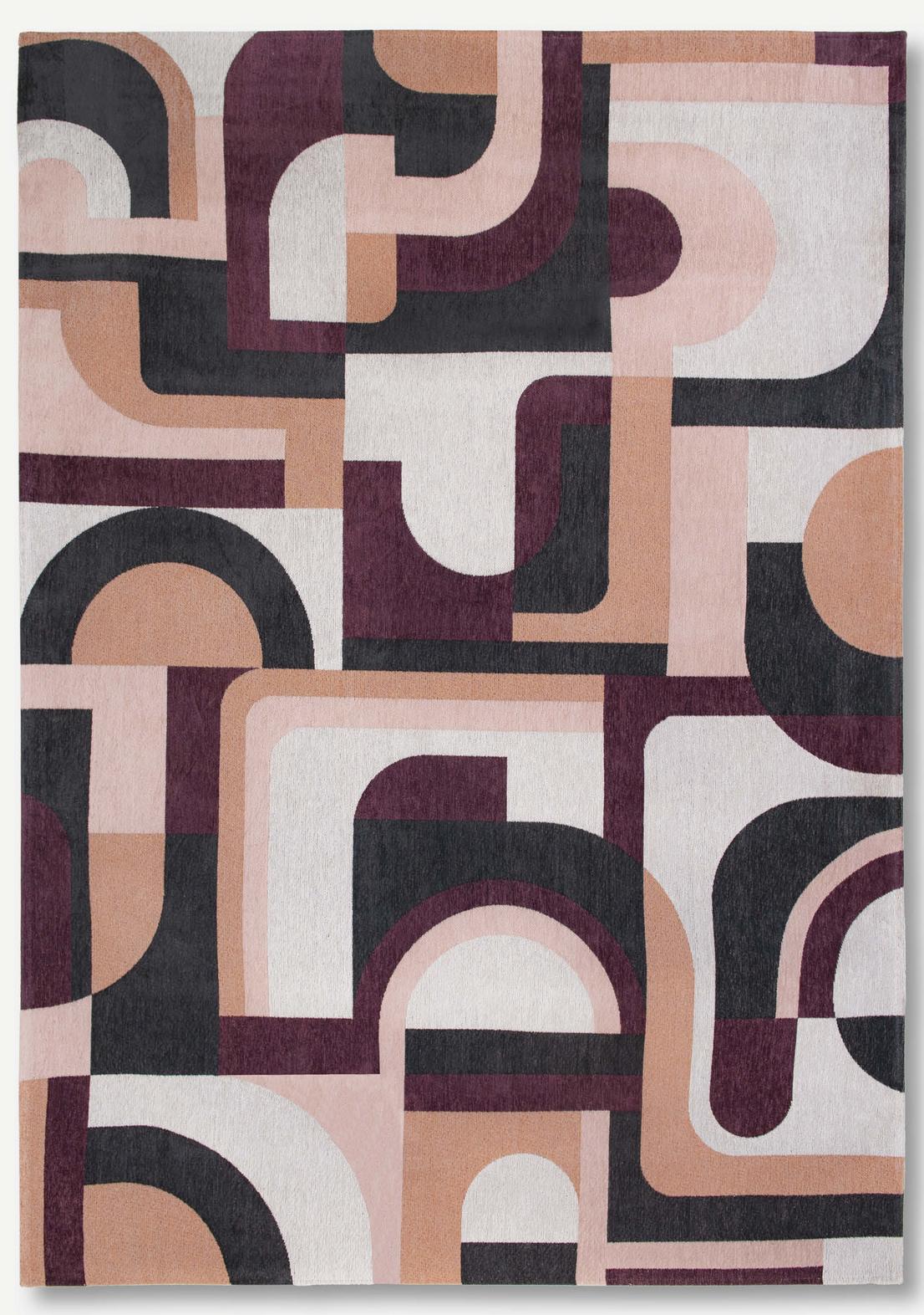 Geometric Pink Flatwoven Rug