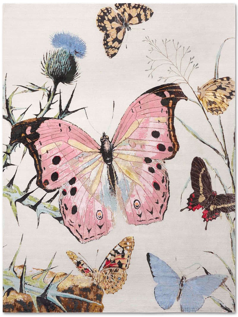 Butterfly Luxury Handmade Rug