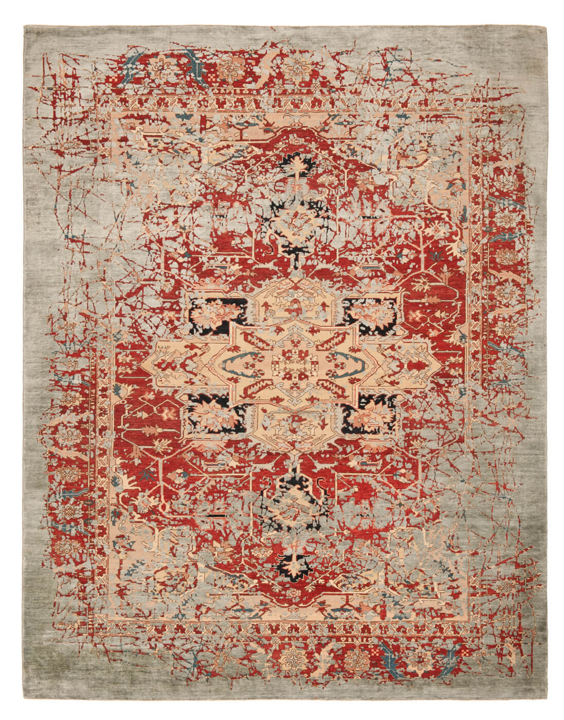 Serapi Red Hand-knotted Rug