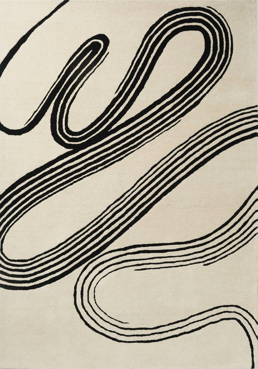 Decor Flow Soft Sand Handwoven Rug ☞ Size: 5' 3" x 7' 7" (160 x 230 cm)