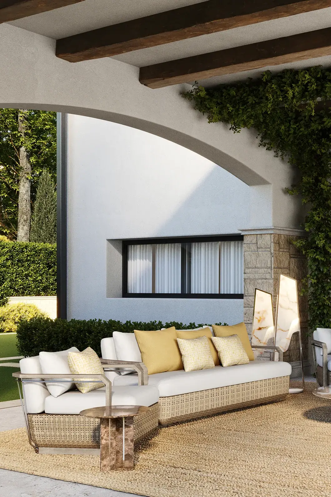 Heritage Wood Sofa - 2