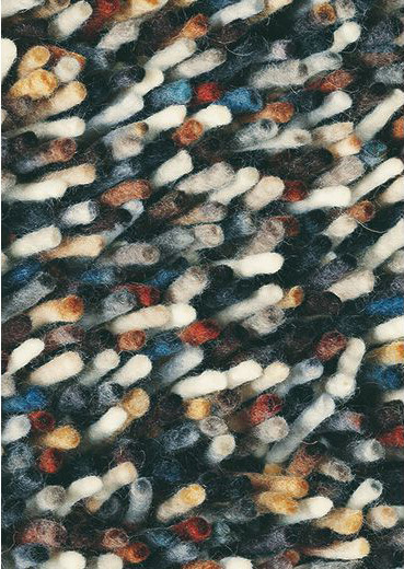 Multi Color Shag Rocks Rug ☞ Size: 170 x 240 cm