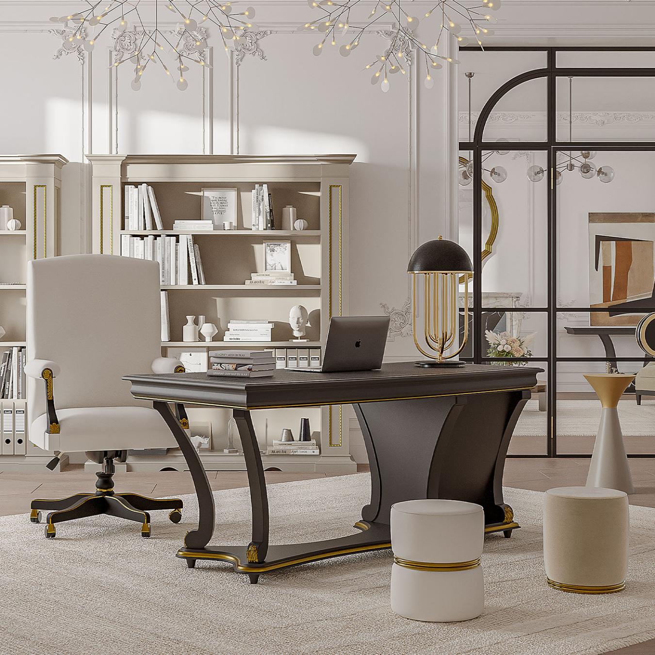 Leather Swivel Office Chair