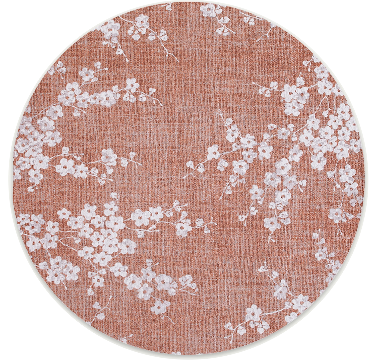 Copper Pink Round Rug