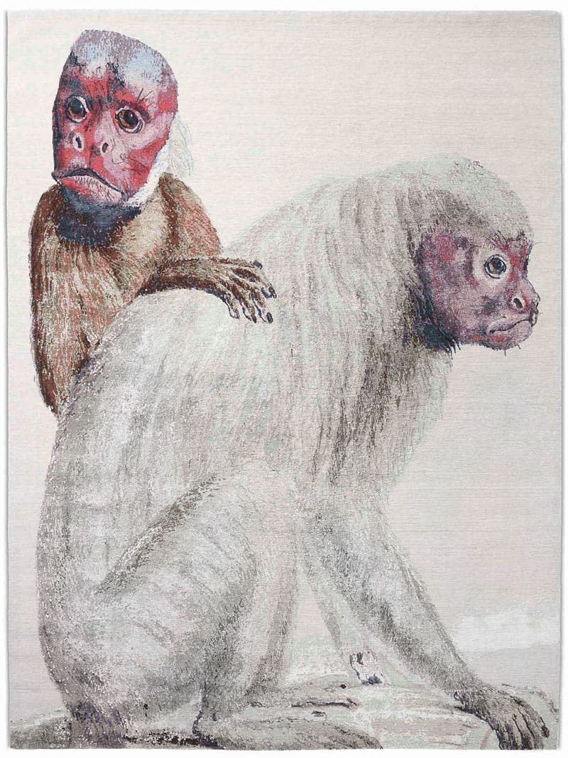 Two Monkeys Luxury Handmade Rug