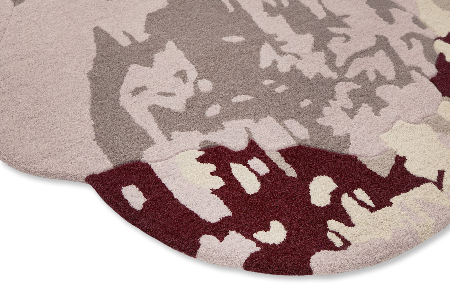 Magnolia Burgundy Designer Rug