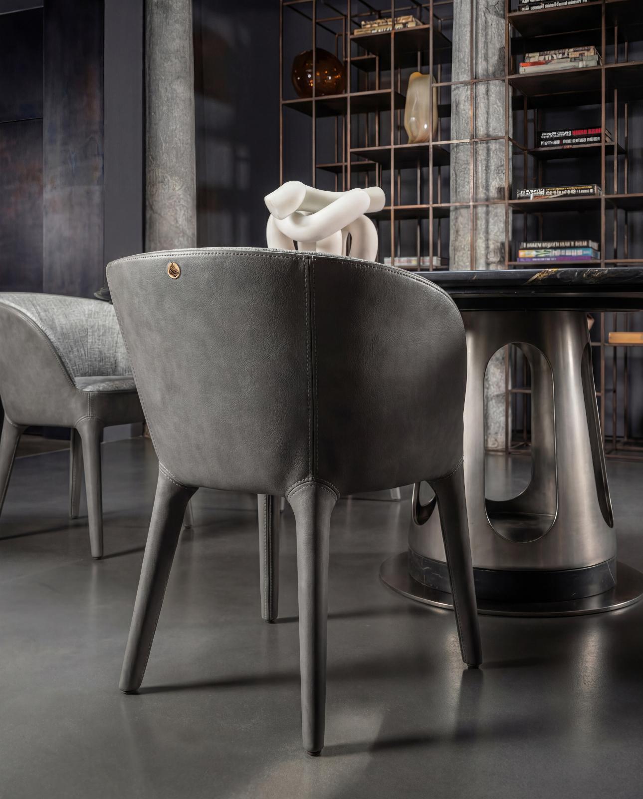 Aura Marble-Top Dining Table