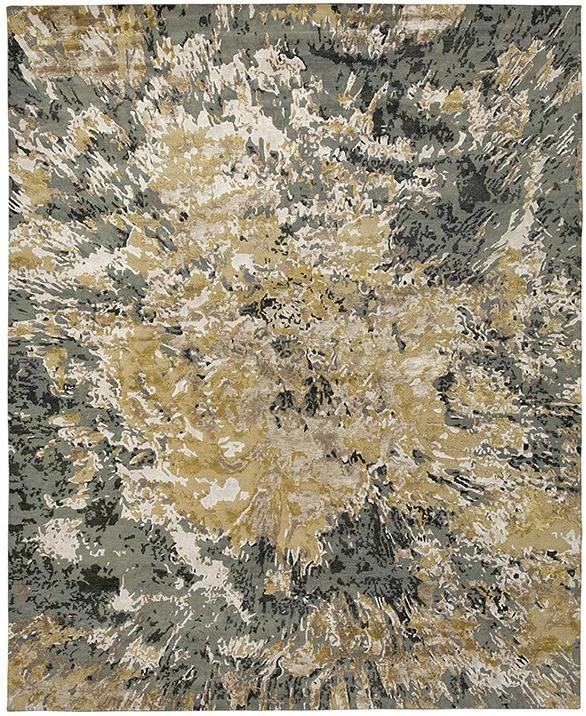 Luxury Hand-Knotted Abstract Rug