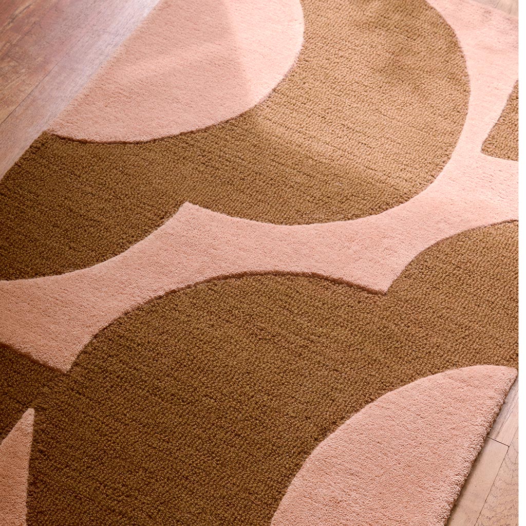 Flower Pink / Terracotta Rug | Size: 2' 2