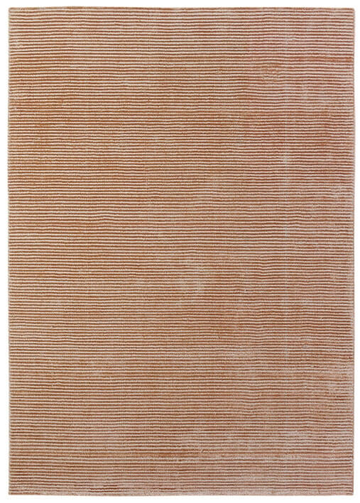 Angel Striped Grey Rust Sitap Rug | Size: 5' 7