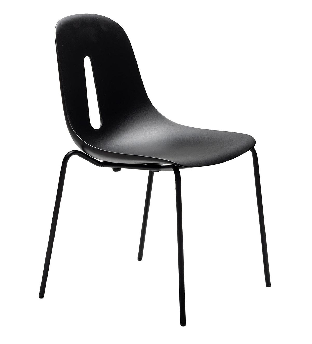 Gotham S Black Chair (2-Piece Set)