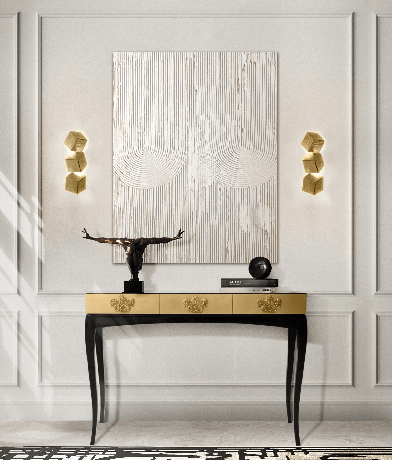 Trinity Gold Luxe Console