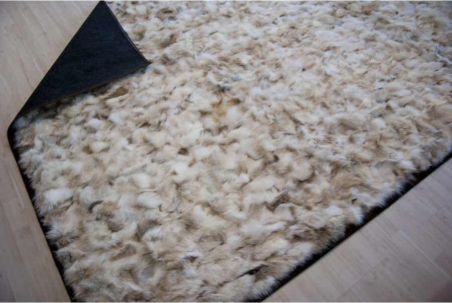 Wolf Real Fur Rug ☞ Size: 180 x 270 cm