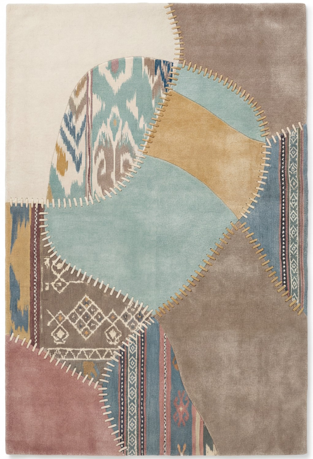 Textile Fragments Handcrafted Rug