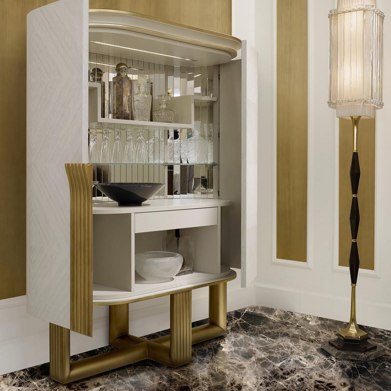 Oliver Gold Bar Cabinet