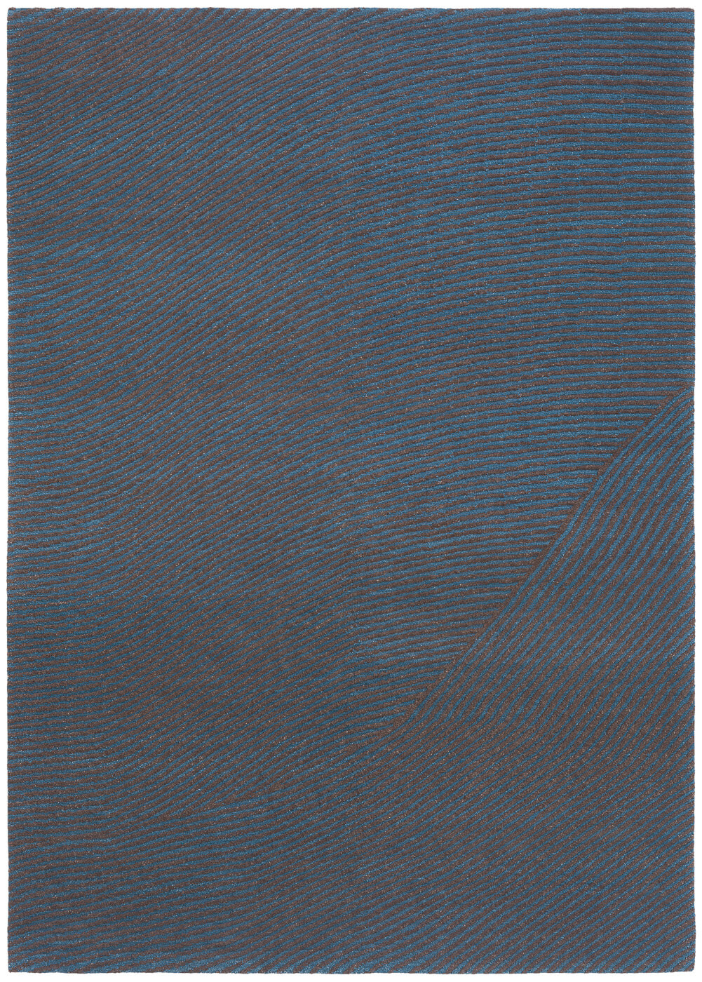 Wave Hand-Knotted Blue Rug