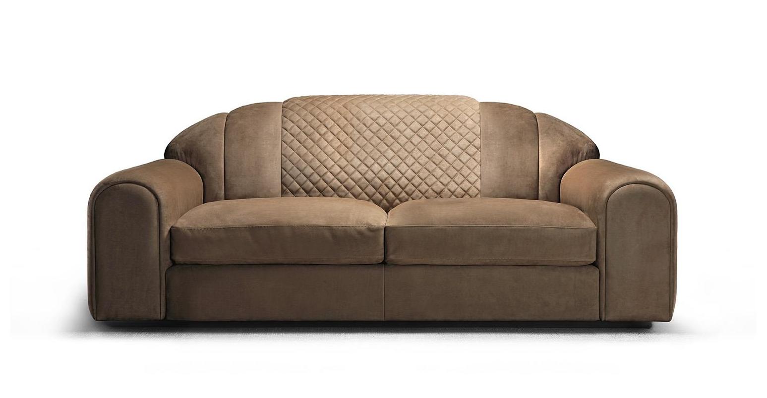 Comfort Sofa with Geometric Stitching