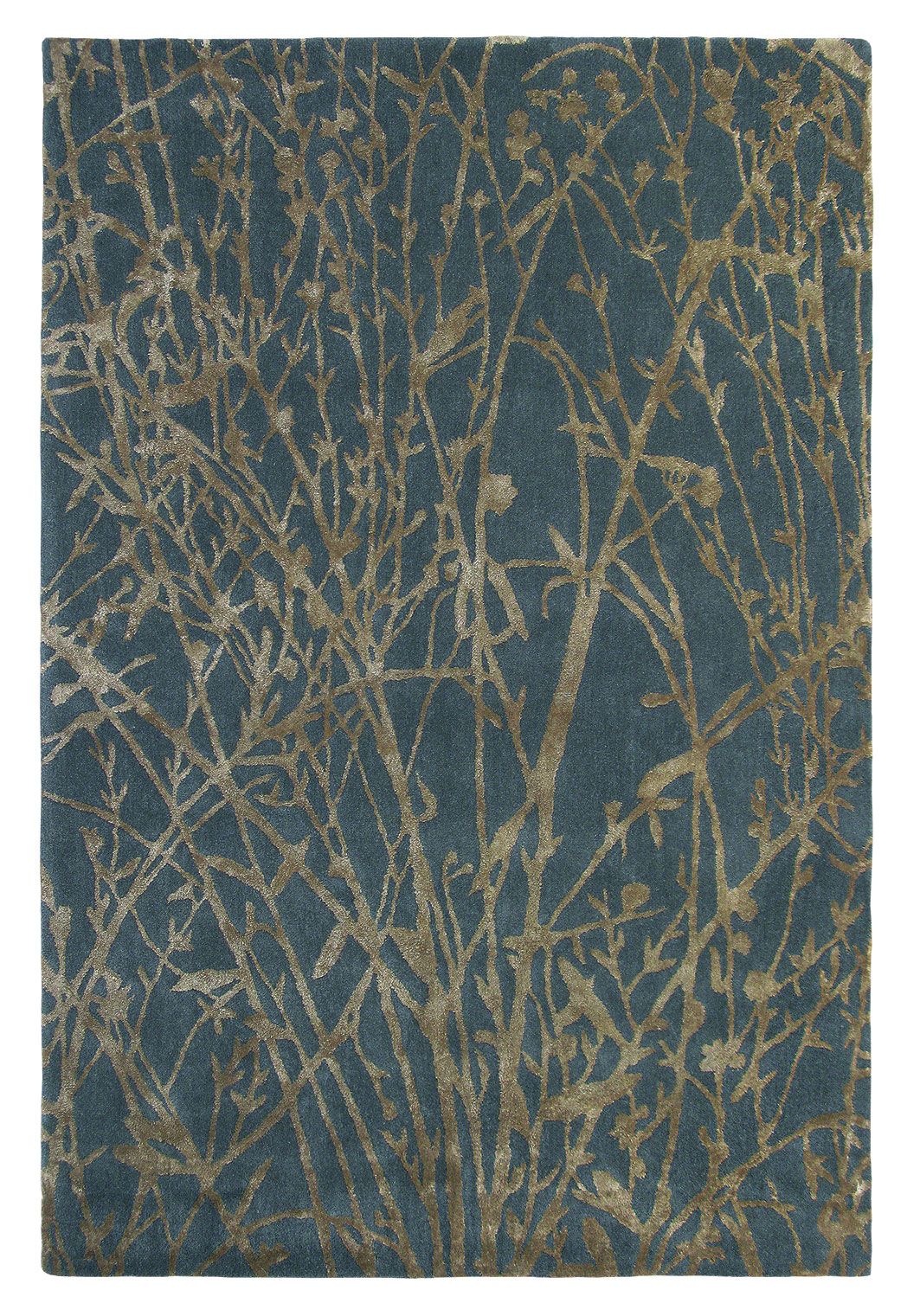 Meadow Burnish Handwoven Rug ☞ Size: 4' 7" x 6' 7" (140 x 200 cm)