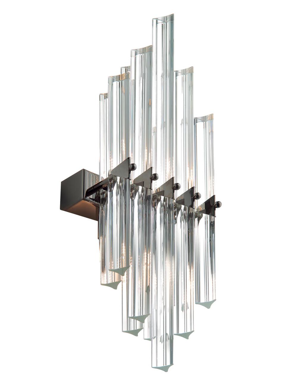 Vela Dark Nickel Triedro Wall Sconce