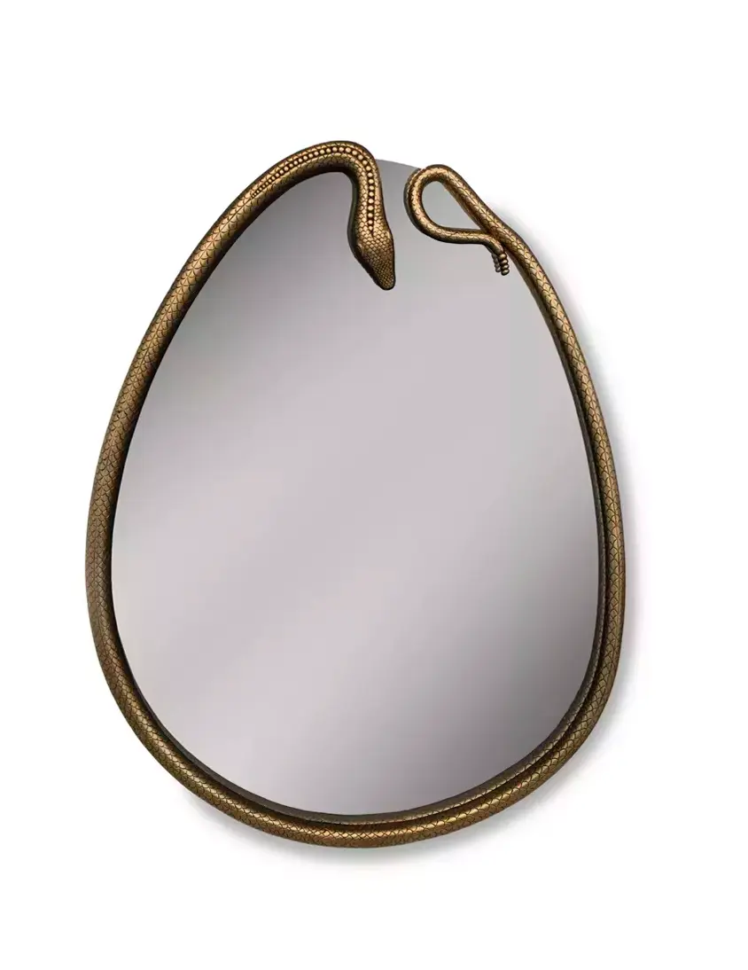 Serpentine Pear-Shaped Mirror