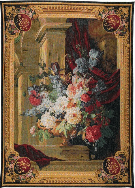 Vertical Architecture Bouquet Tapestry