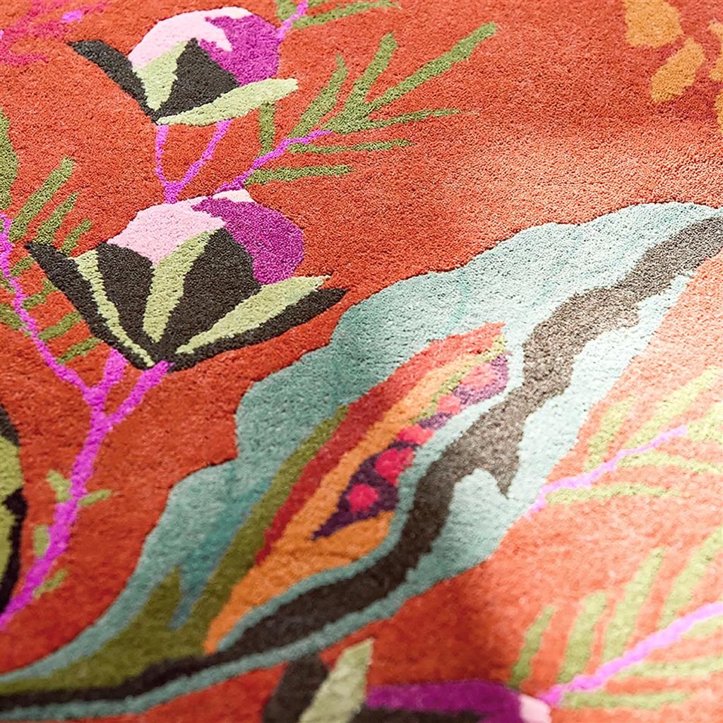 Amber Lime Floral Rug