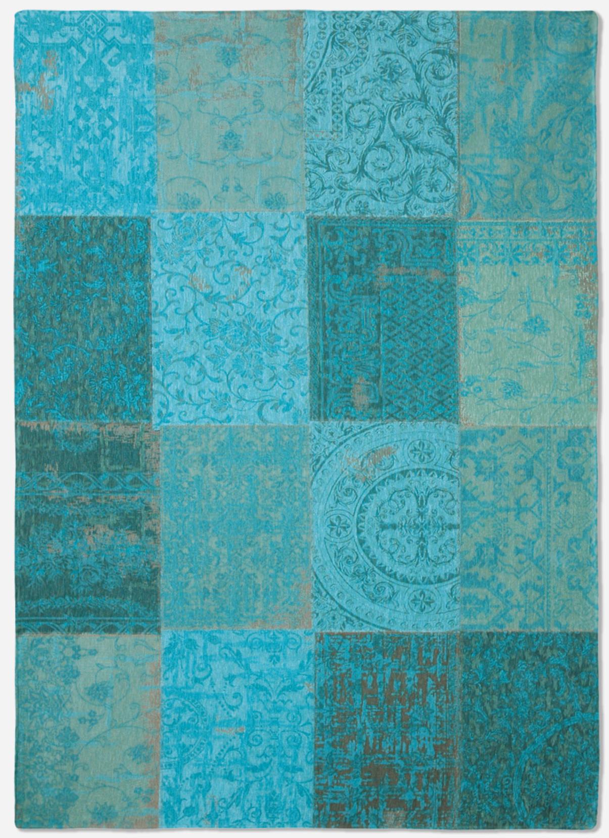 Patchwork Turquoise Rug