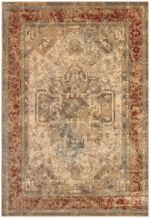 Oriental Viscose Beige / Brown Rug ☞ Size: 160 x 230 cm