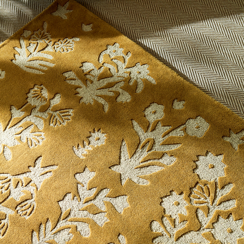 Woodland Glade Gold Rug