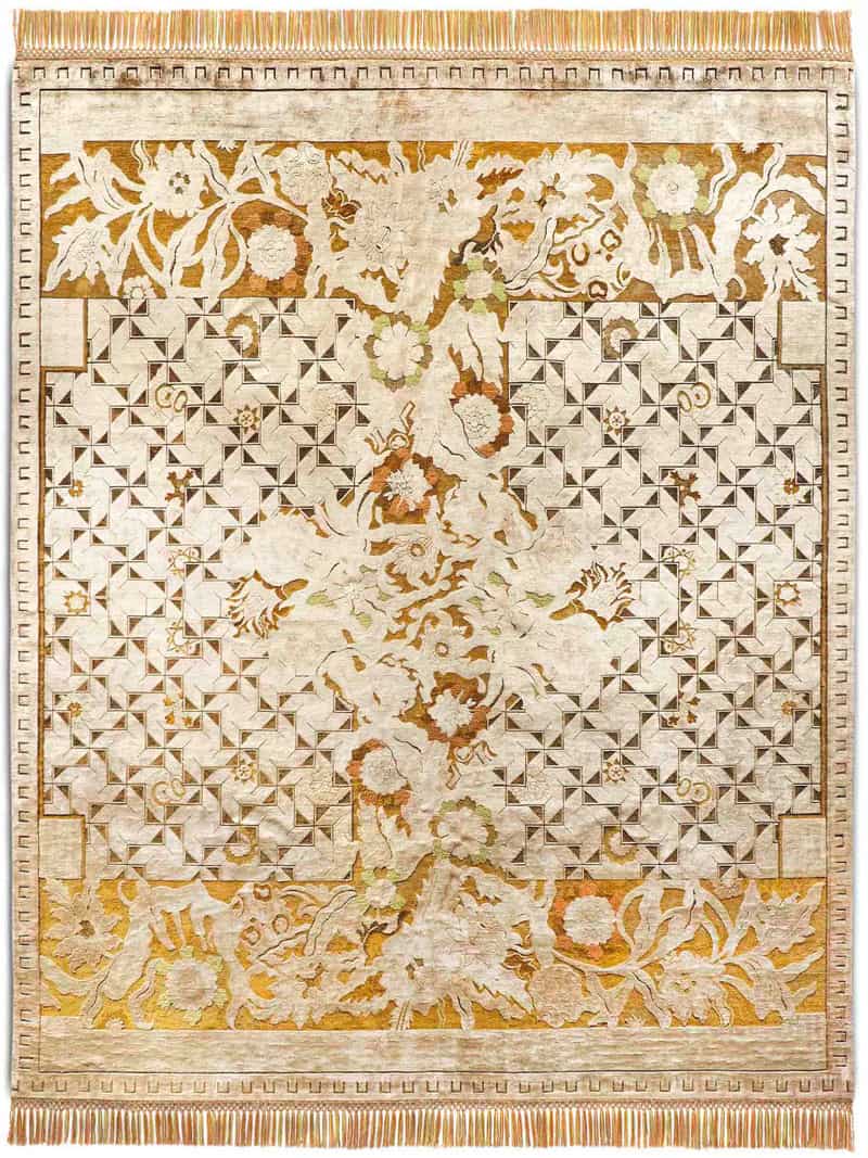 Floral Versus Luxury Handmade Rug