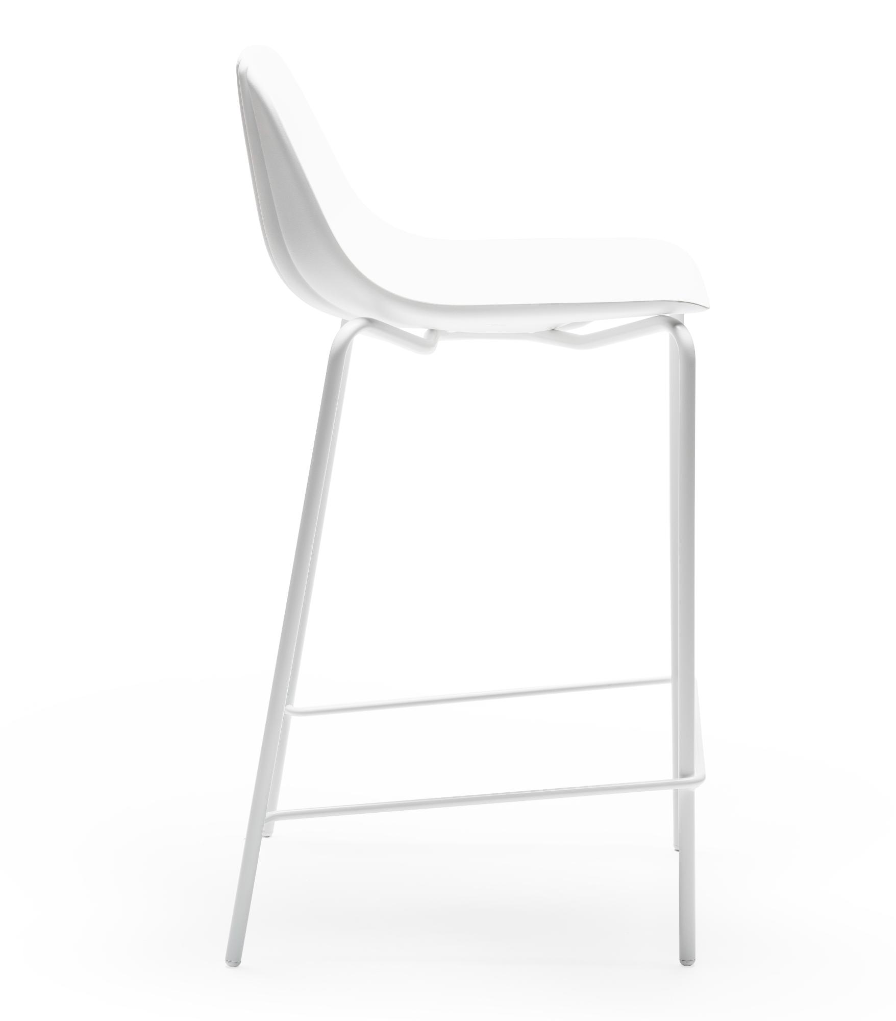 Babah SG-65 White Bar Stool
