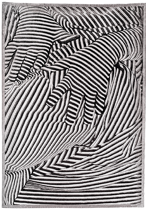 Gabriel Designer Black & White Machine Woven Rug