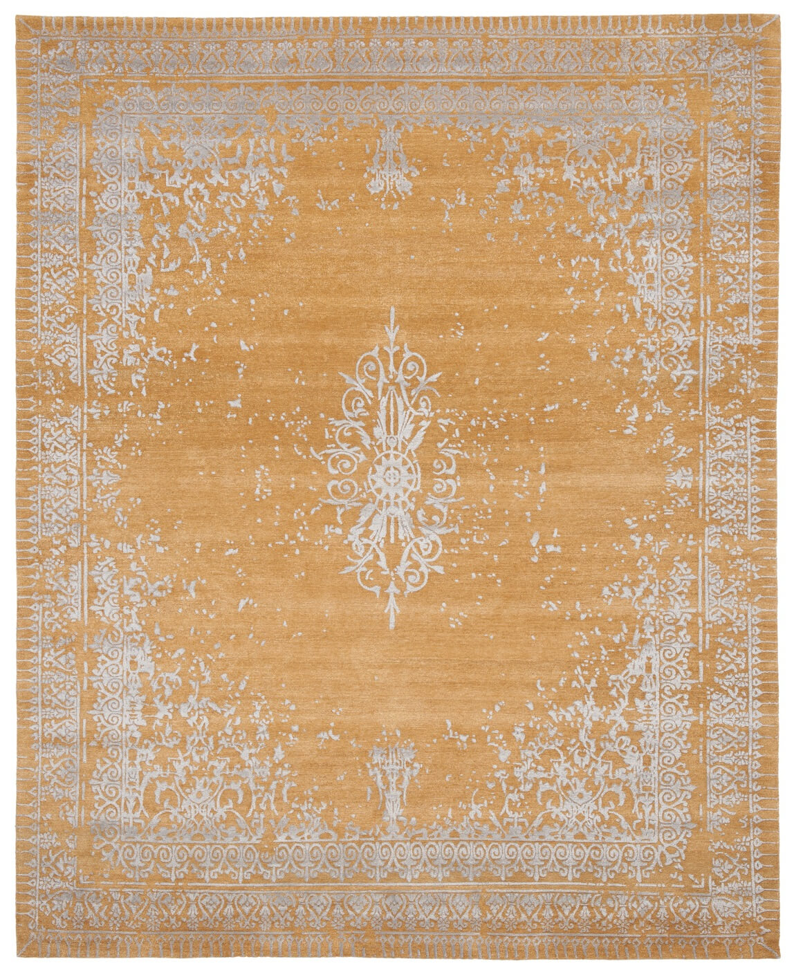 Orange Ferrara Hand-knotted Rug