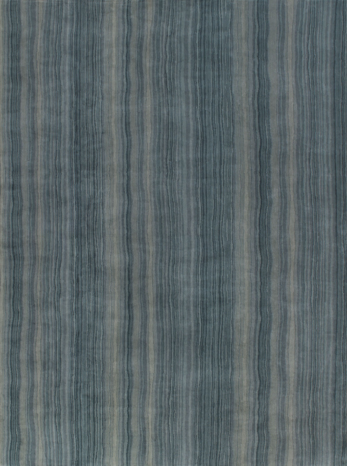 Jaen Jade Striped Handknotted Rug