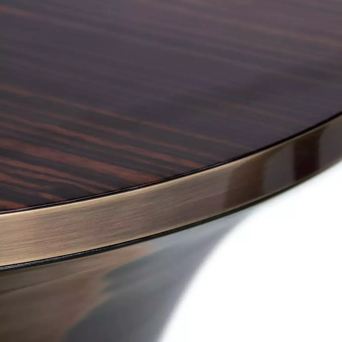 Solstice Aged Gold Leaf Side Table