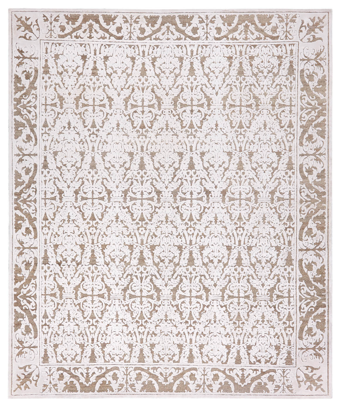 Hand-Woven Alcaraz White Rug