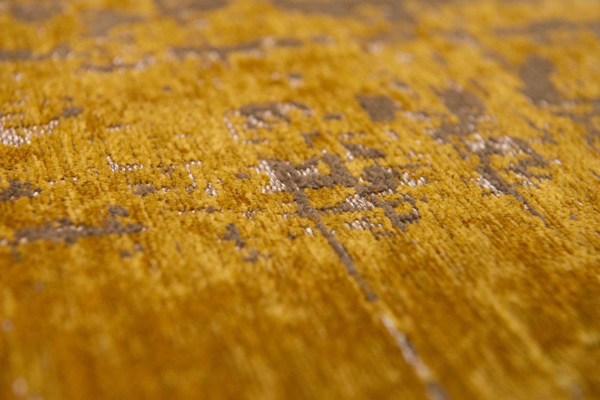 Abstract Gold Belgian Rug