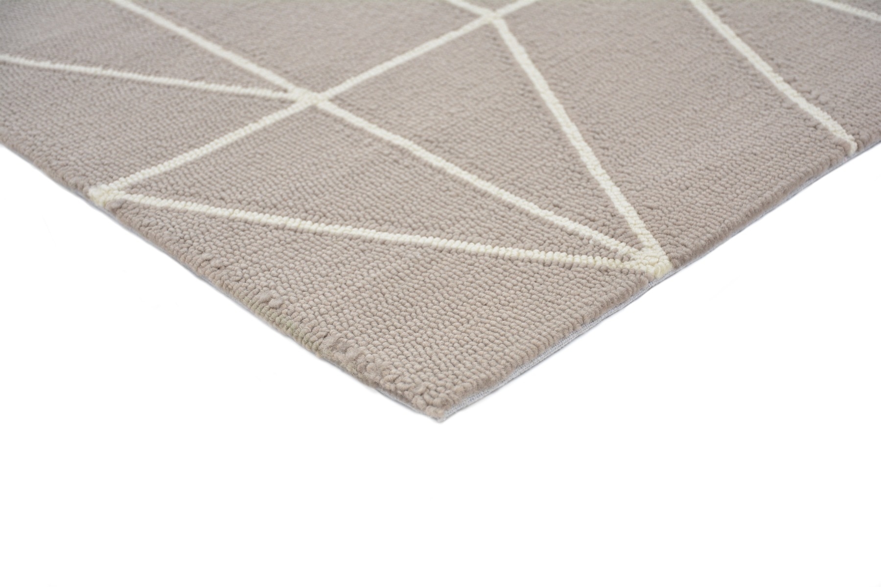 Steel Geometric Outdoor Handtufted Rug