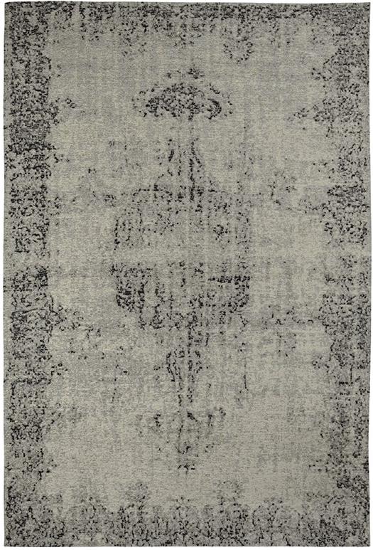 Dark Grey Flat Woven Vintage Rug