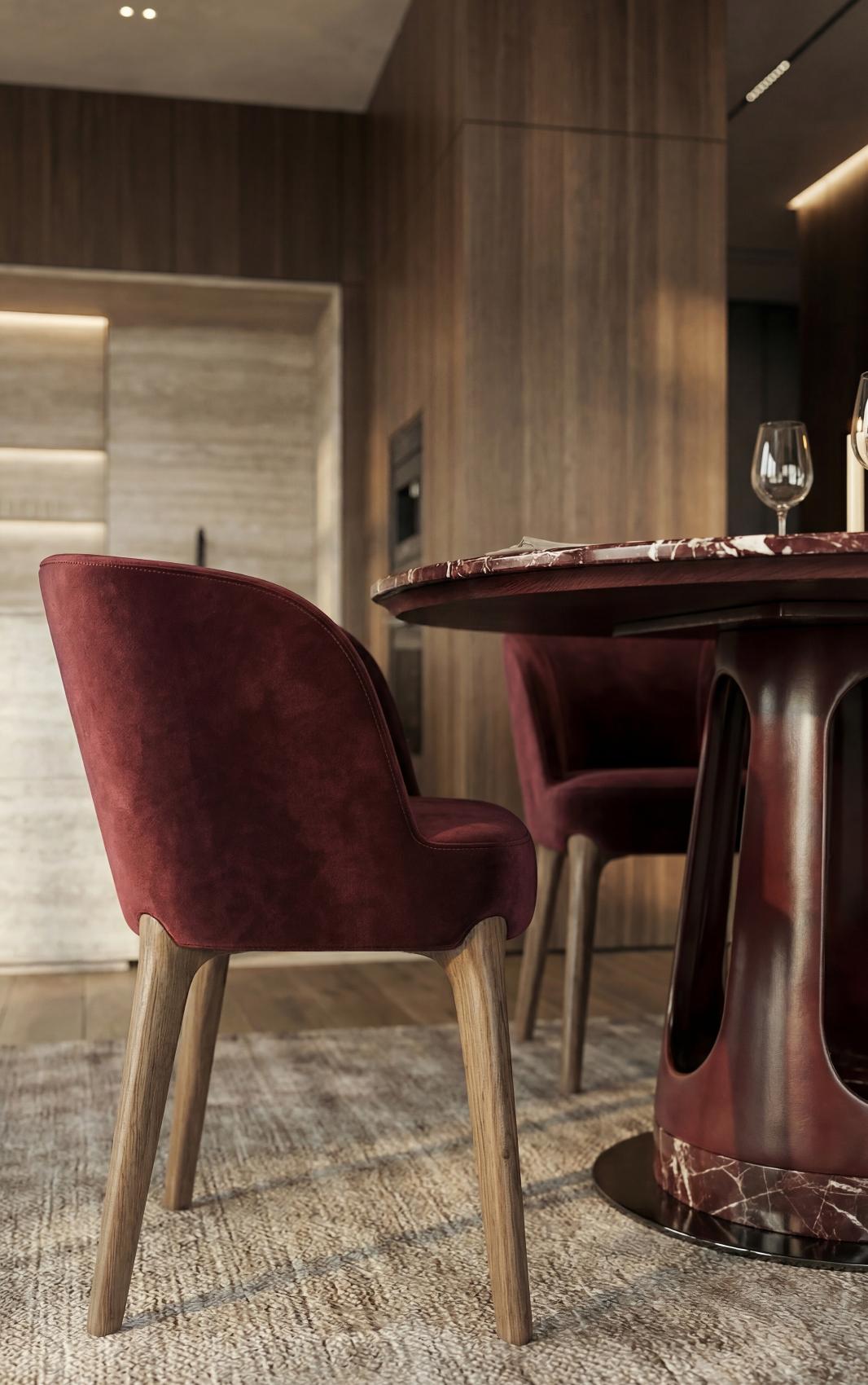 Aura Oval Marble Dining Table