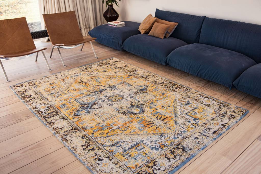 Flatwoven Vintage Gold Rug