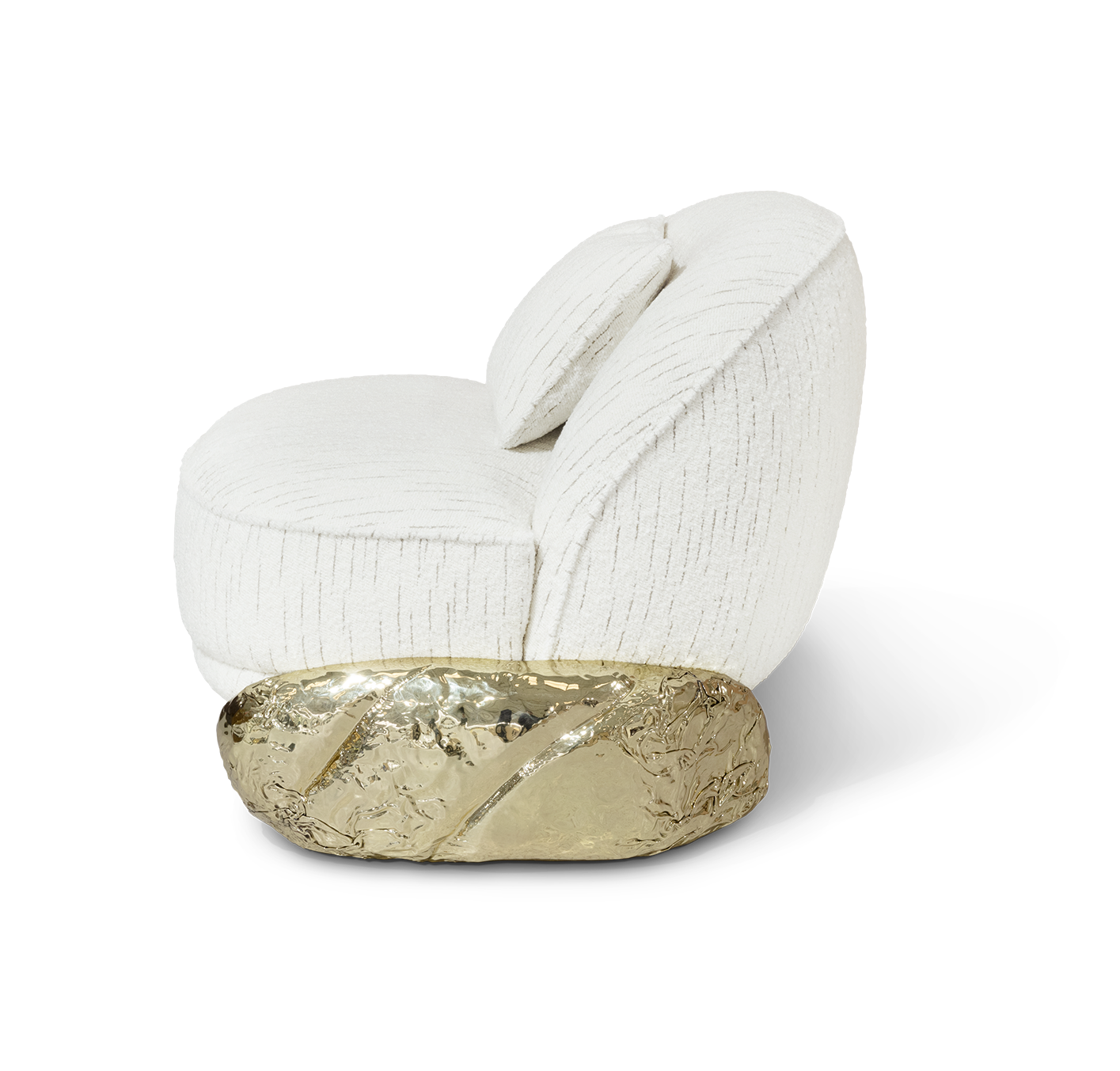 Angora II White Armchair