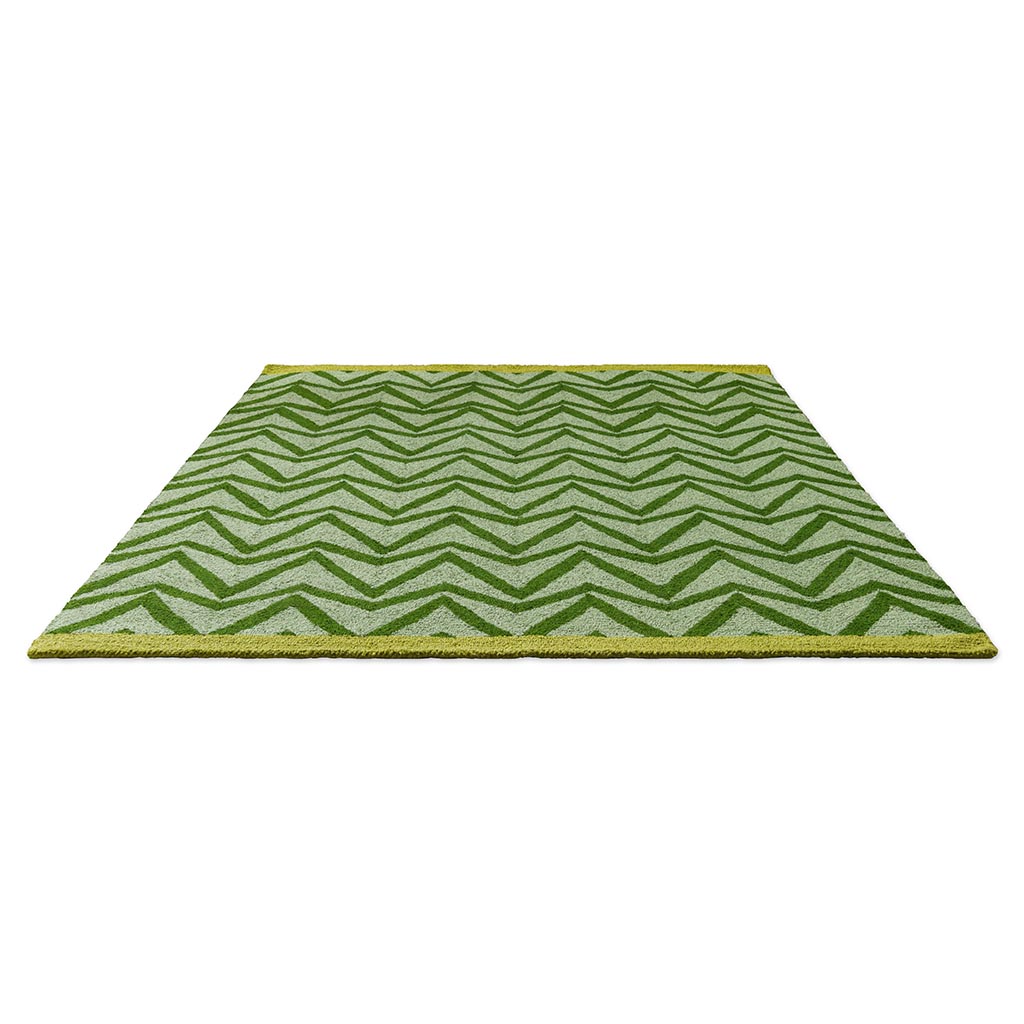 Green Flat Weave Outdoor Rug