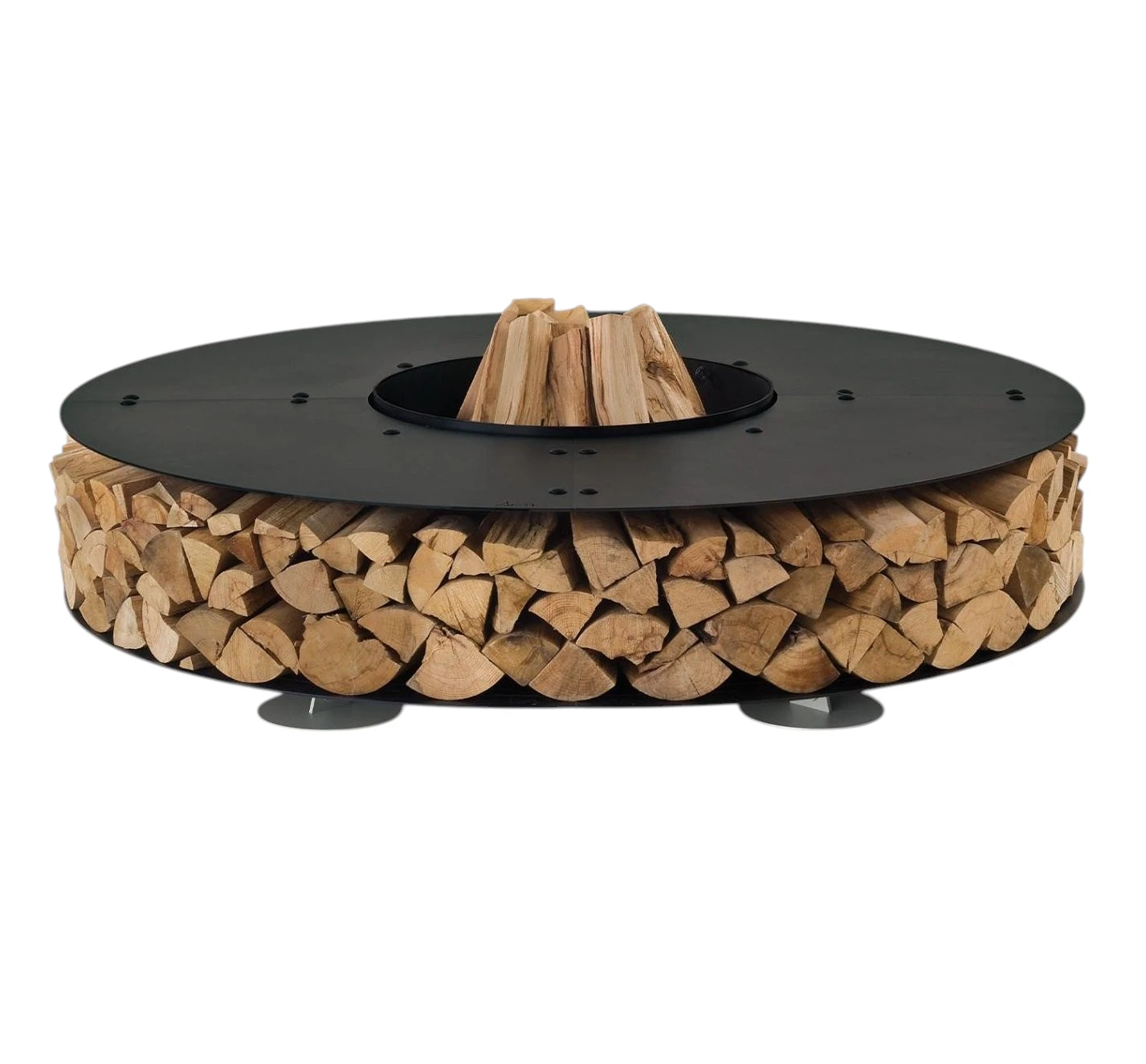 Zero Steel Black Outdoor Fire Pit