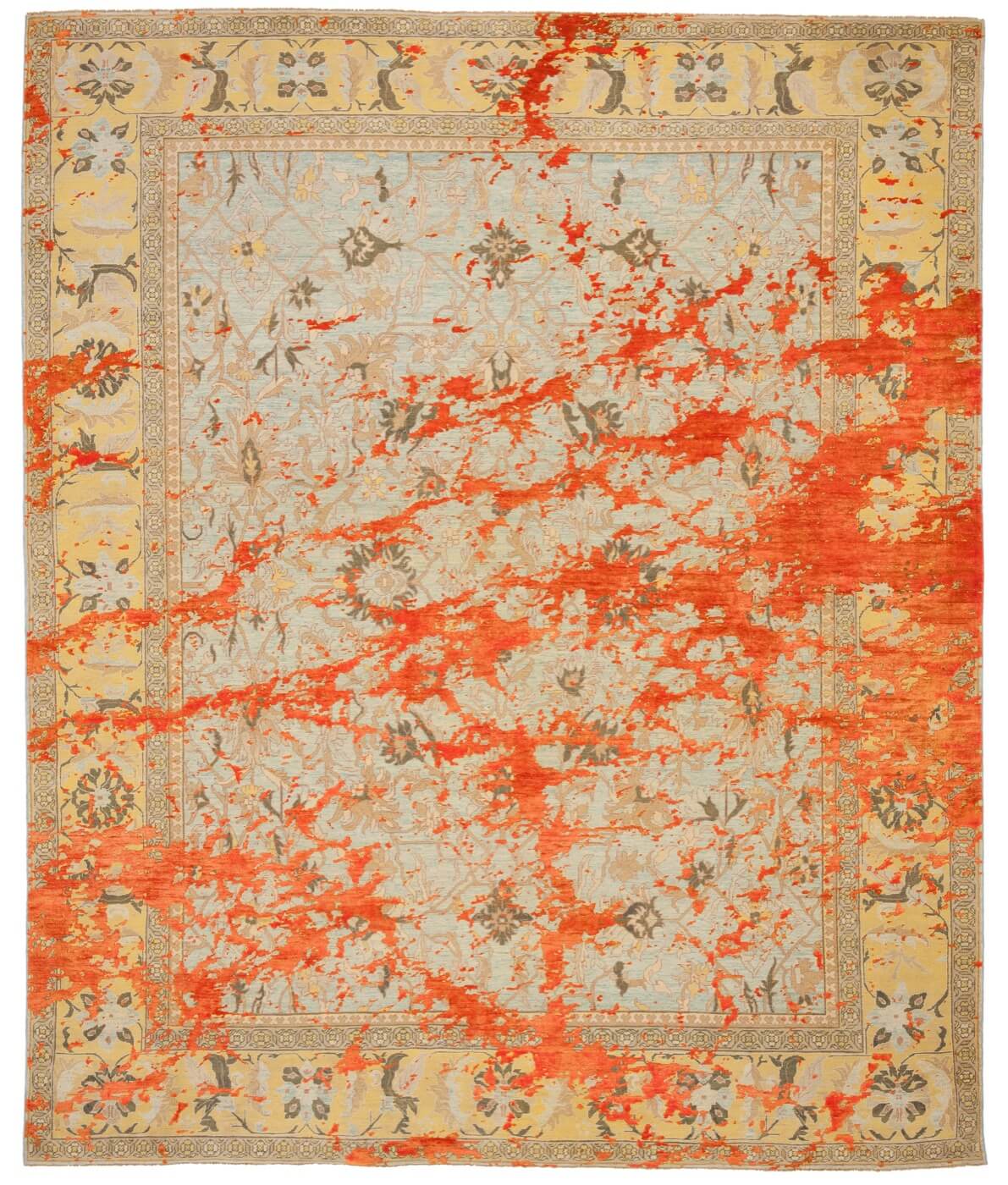 Ziegler Hand-knotted Orange Rug