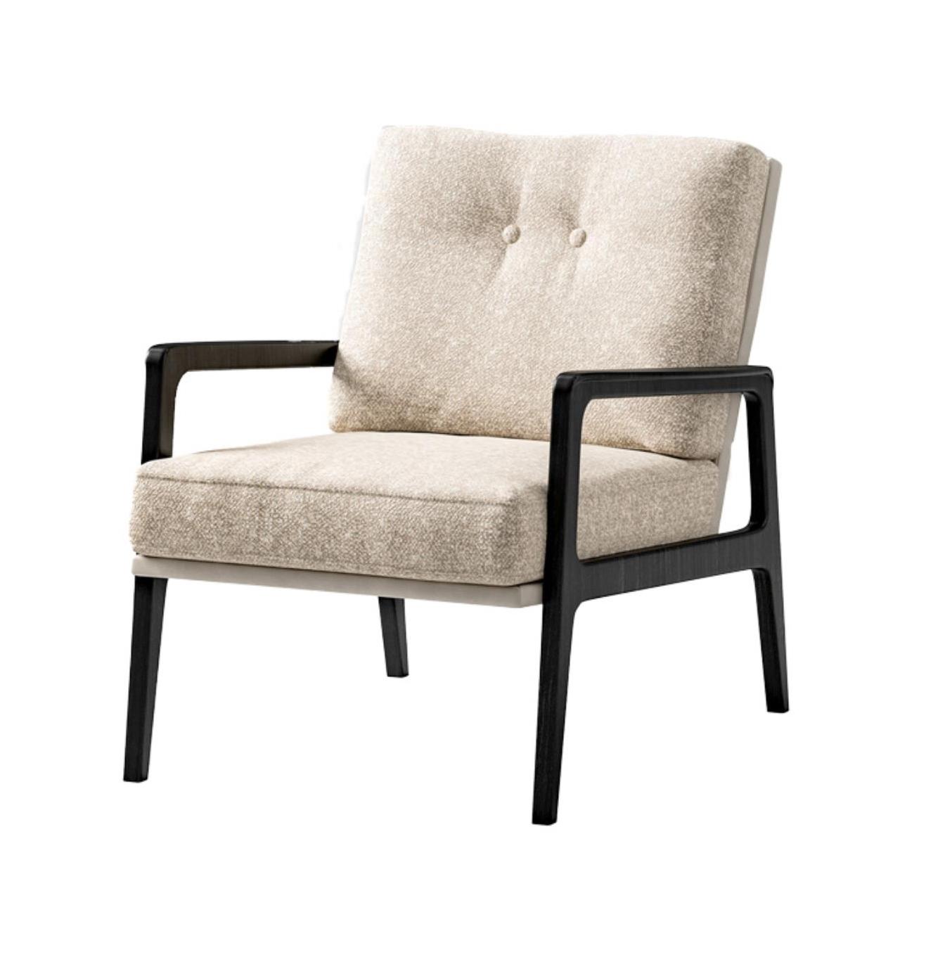 Lacquered Frame Lounge Chair